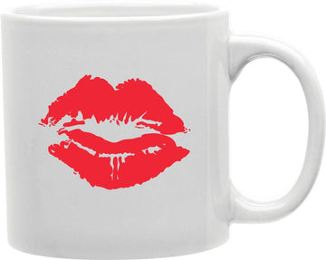 Red Lips Kiss Coffee and Tea Ceramic Mug 11oz