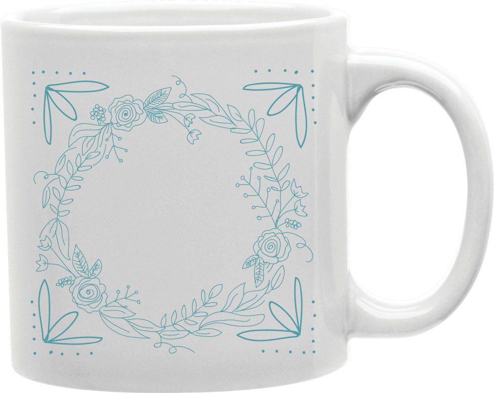 Floral Wreath Tapestry Coffee and Tea Ceramic Mug 11oz