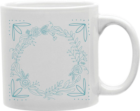 Floral Wreath Tapestry Coffee and Tea Ceramic Mug 11oz