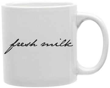 Fresh Milk Coffee and Tea Ceramic Mug 11oz