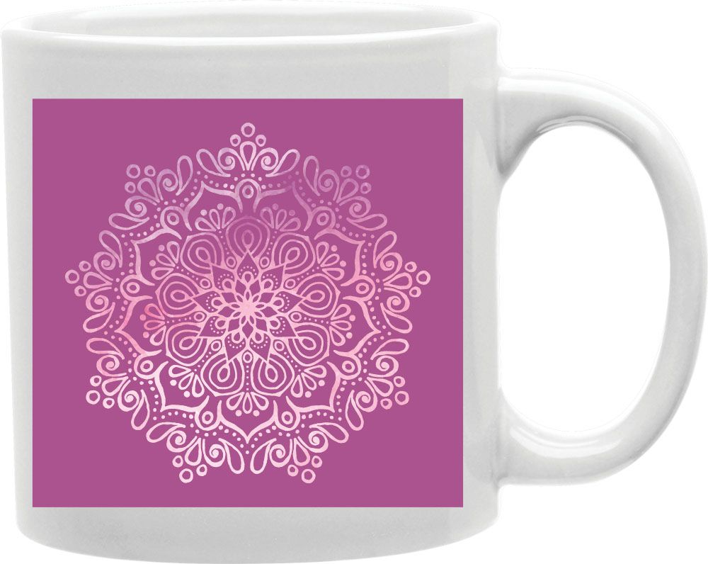 Purple Mandala Tapestry Coffee and Tea Ceramic Mug 11oz