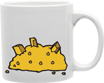 Gold Treasure Coffee and Tea Ceramic Mug 11oz