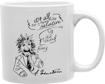 Albert Einstein Sketch Coffee and Tea Ceramic Mug 11oz