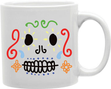 Sugar Skull Face Coffee and Tea Ceramic Mug 11oz
