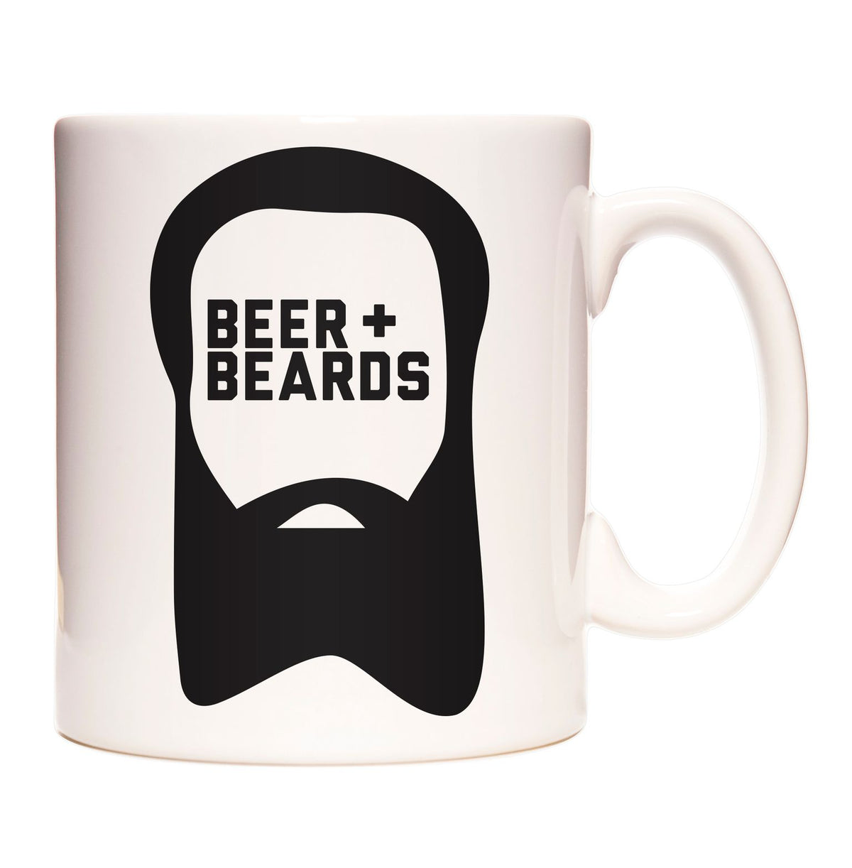 Beer + Beards Coffee and Tea Ceramic Mug 11oz