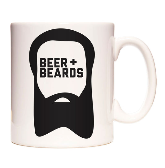 Beer + Beards Coffee and Tea Ceramic Mug 11oz