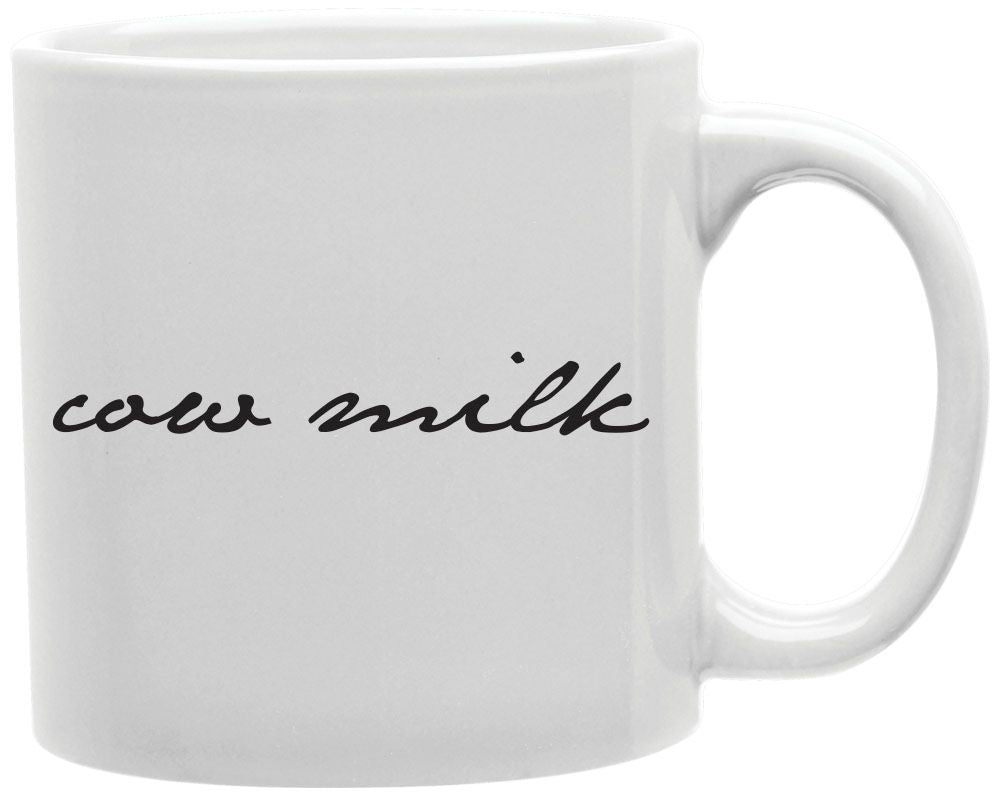 Cow Milk Coffee and Tea Ceramic Mug 11oz