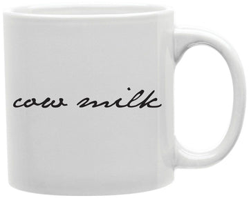 Cow Milk Coffee and Tea Ceramic Mug 11oz