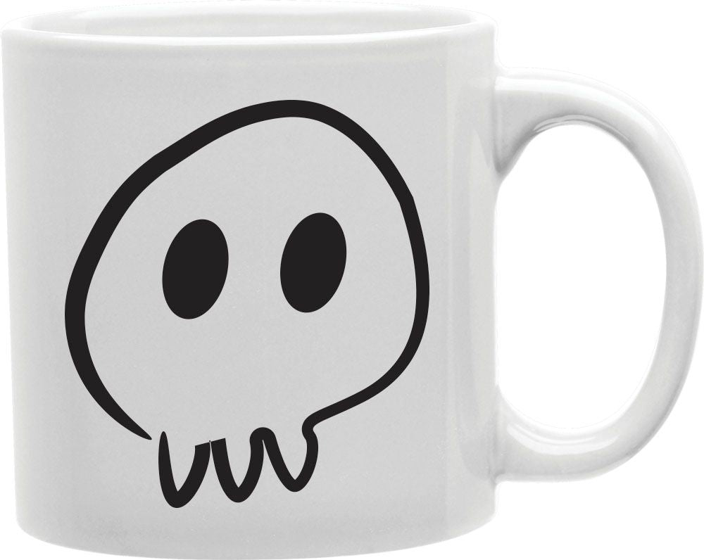 Doodle Skull Coffee and Tea Ceramic Mug 11oz