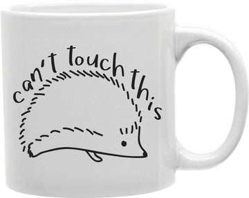Can't Touch This Hedgehog Coffee and Tea Ceramic Mug 11oz