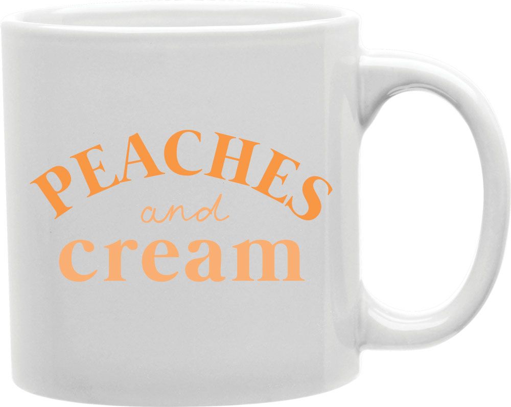 Peaches And Cream Coffee and Tea Ceramic Mug 11oz
