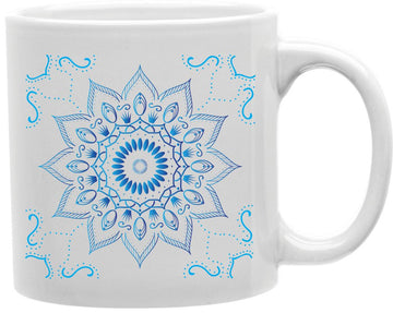 Blue Mandala Tapestry Coffee and Tea Ceramic Mug 11oz