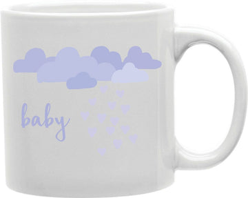 Baby Blue Clouds Coffee and Tea Ceramic Mug 11oz