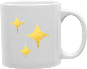Gold Sparkles Coffee and Tea Ceramic Mug 11oz