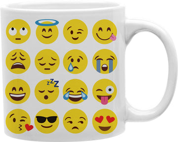 Emoji Collage Coffee and Tea Ceramic Mug 11oz