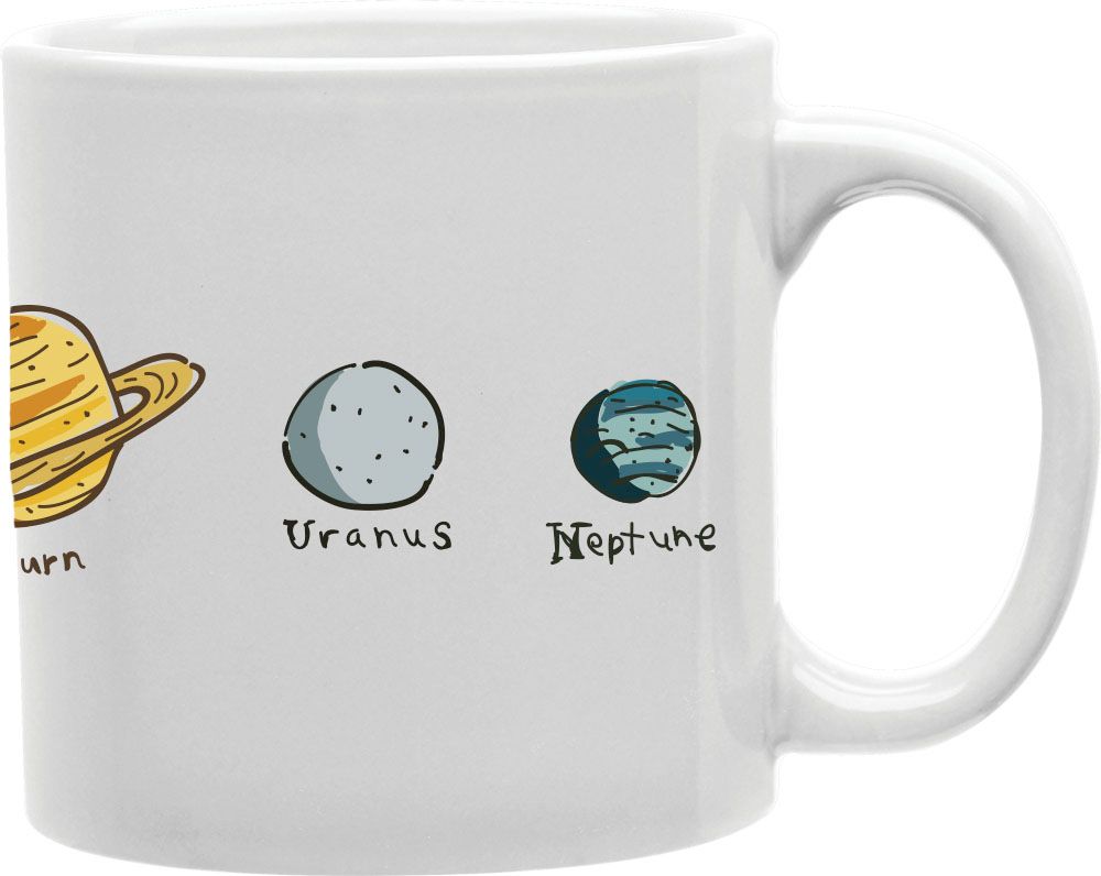 All Planets Coffee and Tea Ceramic Mug 11oz
