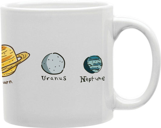 All Planets Coffee and Tea Ceramic Mug 11oz