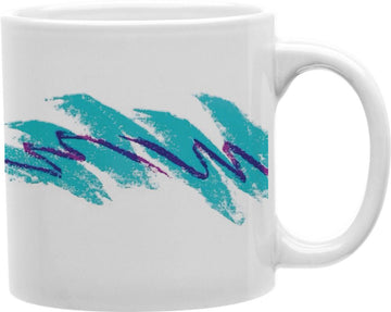 Retro 80s Squiggle Coffee and Tea Ceramic Mug 11oz
