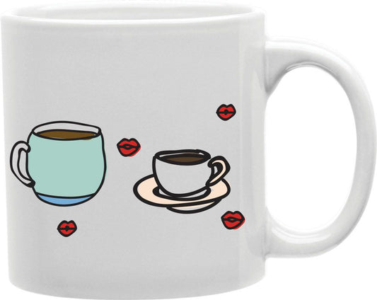 Mugs And Kisses Cups Coffee and Tea Ceramic Mug 11oz