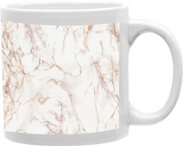 White And Gold Marble Coffee and Tea Ceramic Mug 11oz