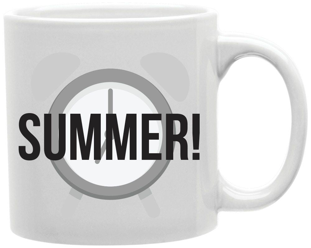 Summer Alarm Clock Coffee and Tea Ceramic Mug 11oz