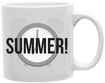 Summer Alarm Clock Coffee and Tea Ceramic Mug 11oz