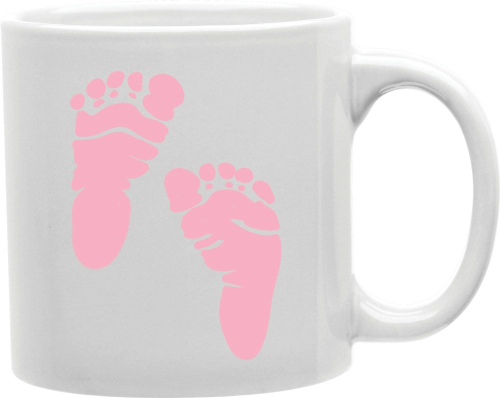 Pink Baby Feet Coffee and Tea Ceramic Mug 11oz