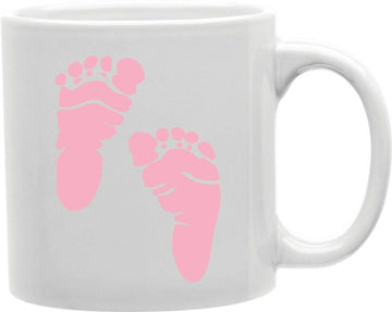 Pink Baby Feet Coffee and Tea Ceramic Mug 11oz
