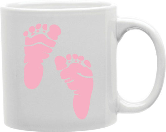 Pink Baby Feet Coffee and Tea Ceramic Mug 11oz