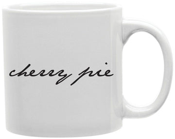Cherry Pie Script Coffee and Tea Ceramic Mug 11oz