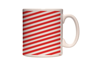 Candy Cane Stripes Coffee and Tea Ceramic Mug 11oz