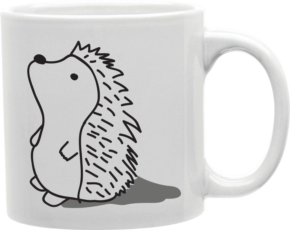 Curious Hedgehog Coffee and Tea Ceramic Mug 11oz