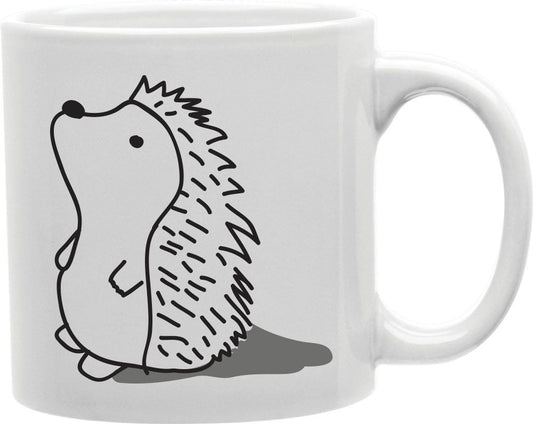 Curious Hedgehog Coffee and Tea Ceramic Mug 11oz