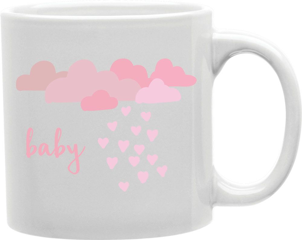Baby Pink Clouds Coffee and Tea Ceramic Mug 11oz