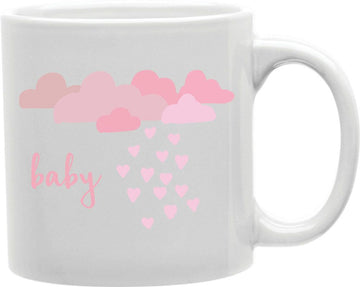 Baby Pink Clouds Coffee and Tea Ceramic Mug 11oz