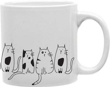 Doodle Cats Coffee and Tea Ceramic Mug 11oz
