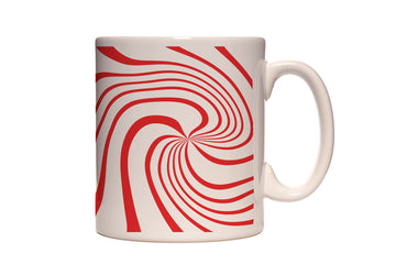 Peppermint Swirl Coffee and Tea Ceramic Mug 11oz