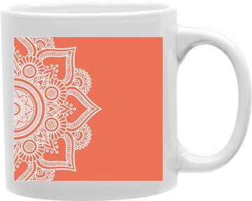 Coral Lace Mandala Tapestry Coffee and Tea Ceramic Mug 11oz