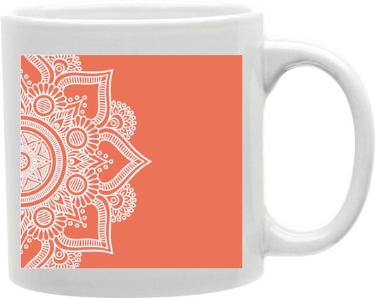 Coral Lace Mandala Tapestry Coffee and Tea Ceramic Mug 11oz