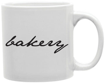 Bakery Script Coffee and Tea Ceramic Mug 11oz