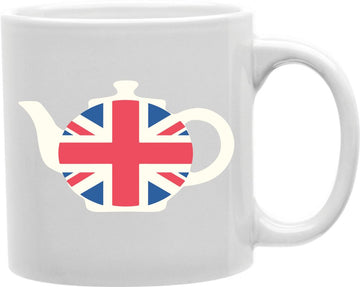 Union Jack Teapot Coffee and Tea Ceramic Mug 11oz