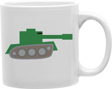 Green Army Tank Coffee and Tea Ceramic Mug 11oz
