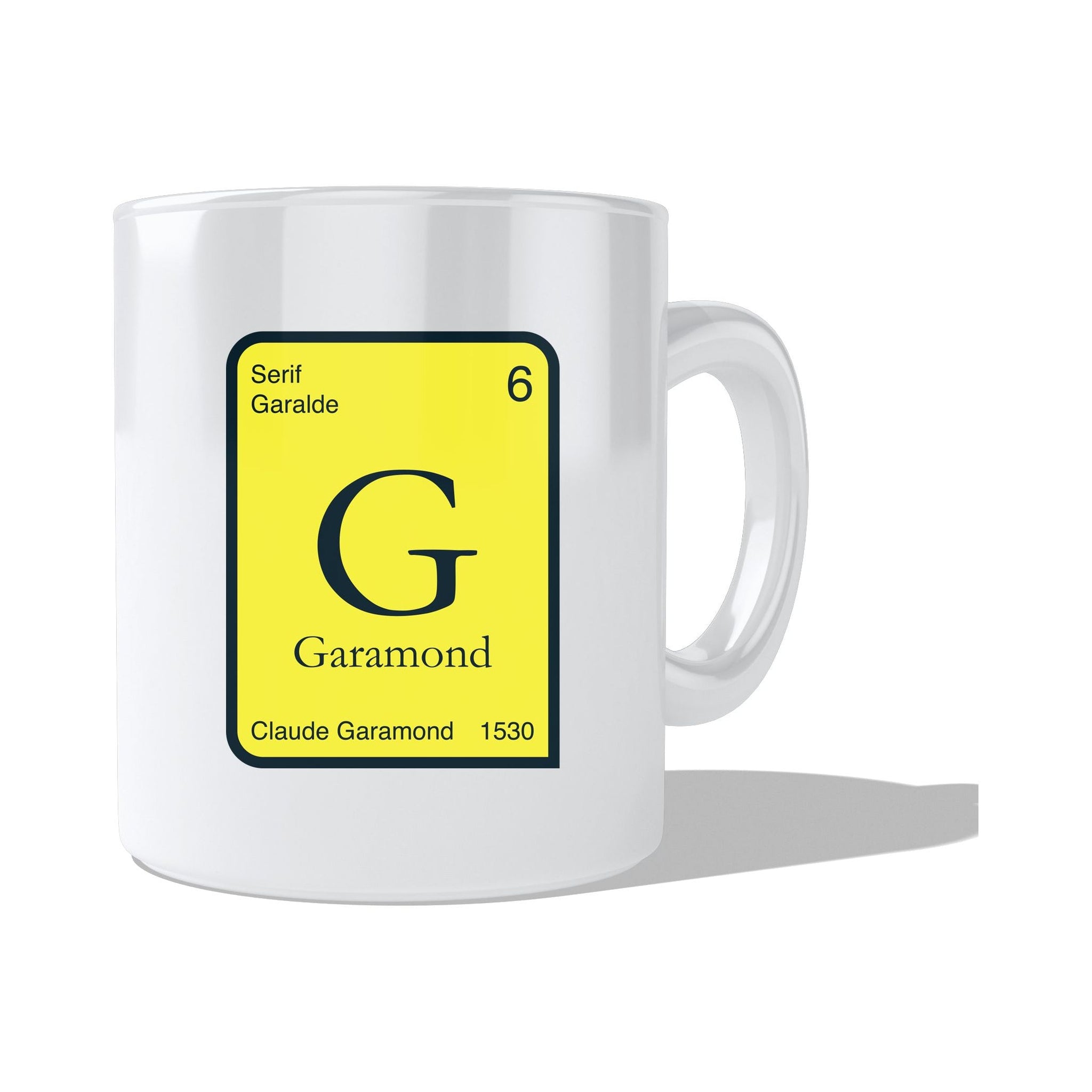 Garamond  Coffee and Tea Ceramic  Mug 11oz
