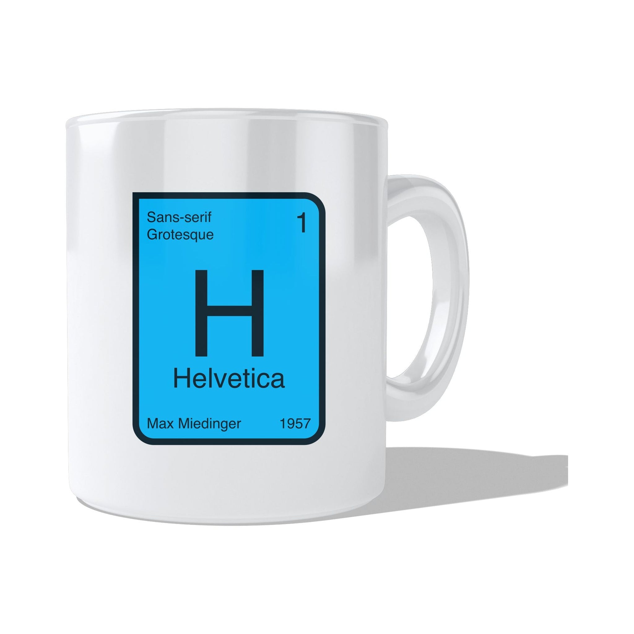 HELVETICA  Coffee and Tea Ceramic  Mug 11oz