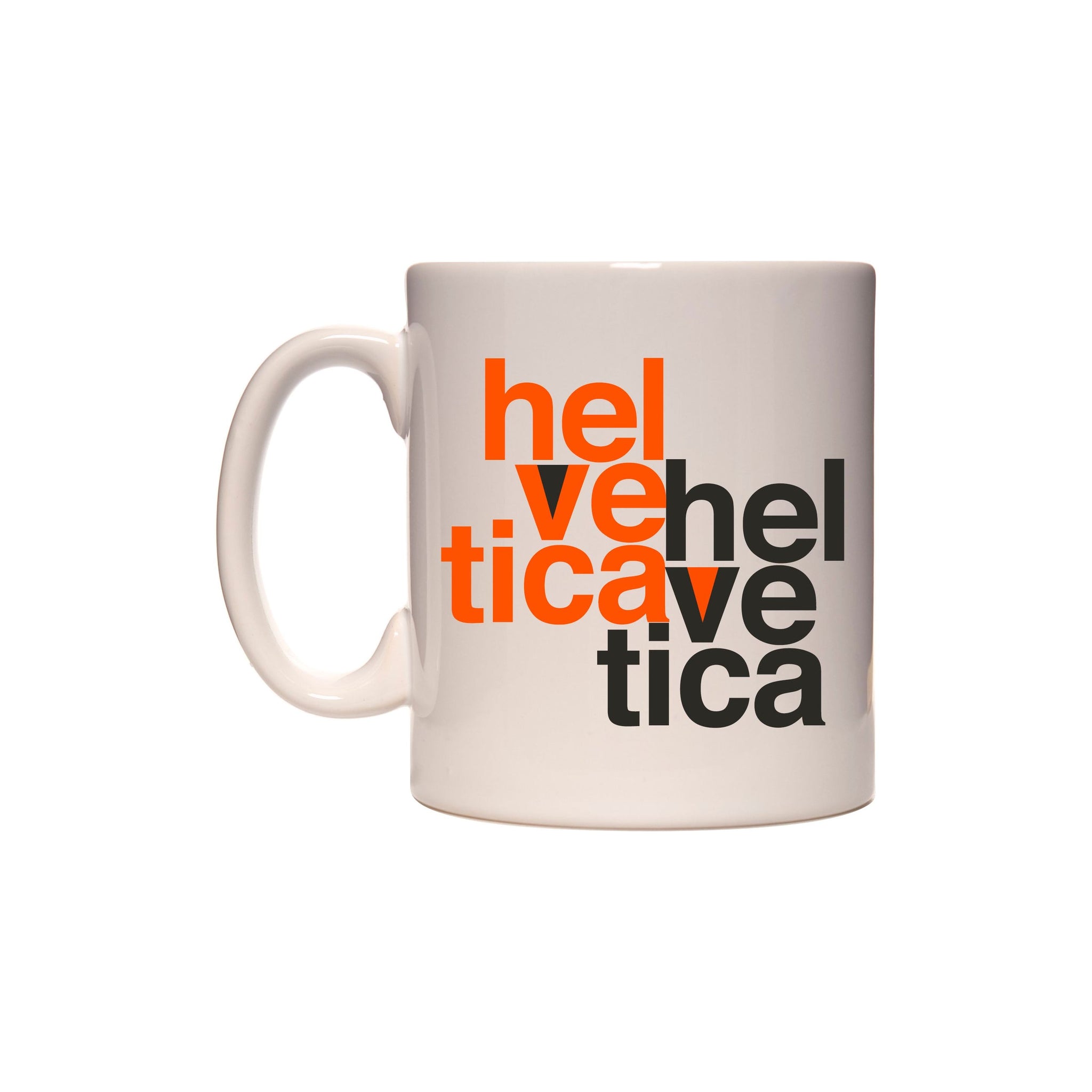 Helvetica Style 2 Coffee and Tea Ceramic  Mug 11oz