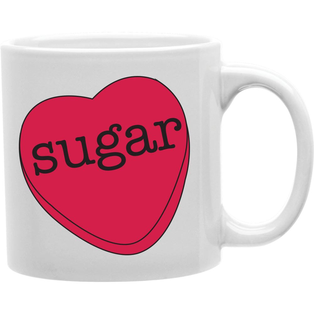 SUGAR HEART Coffee and Tea Ceramic  Mug 11oz