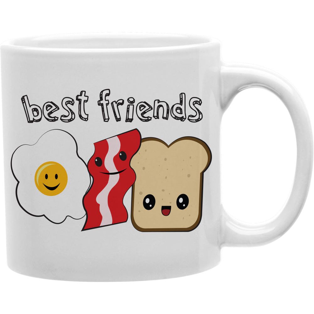 Best Friends breakfast Mug  Coffee and Tea Ceramic  Mug 11oz