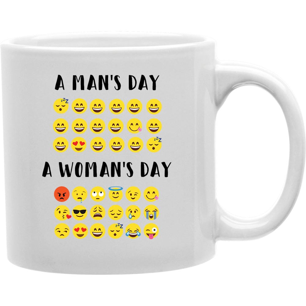 Mans vs women emoji   Coffee and Tea Ceramic  Mug 11oz