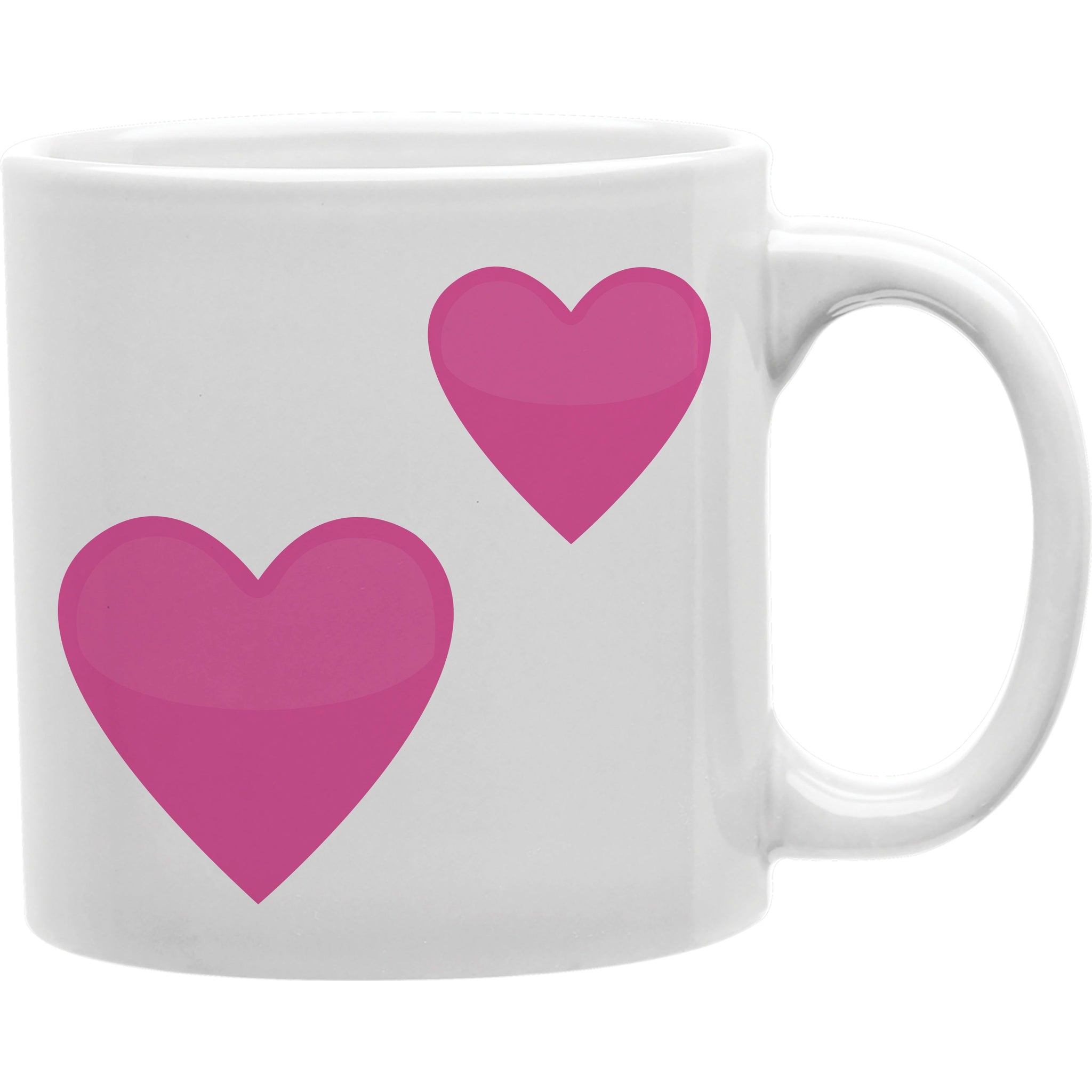 2 Hearts Emoji Coffee and Tea Ceramic Mug 11oz