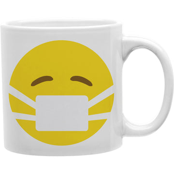 ill mask face  Emoji coffee Mug  Coffee and Tea Ceramic  Mug 11oz